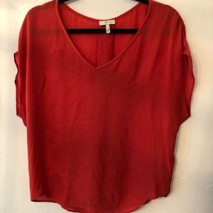 Joie Silk Blouse (pink red color)